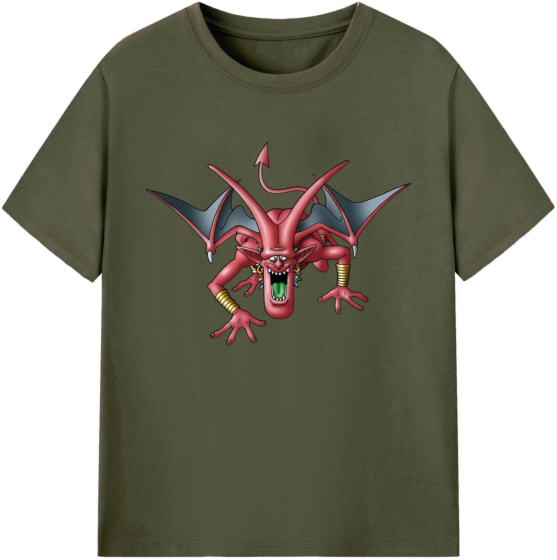 （画像用） ドラゴンクエスト Doragon Kuesuto Dragon Quest 綿100％ メンズ半袖Tシャツ｜肌触りやわらか＆通気性